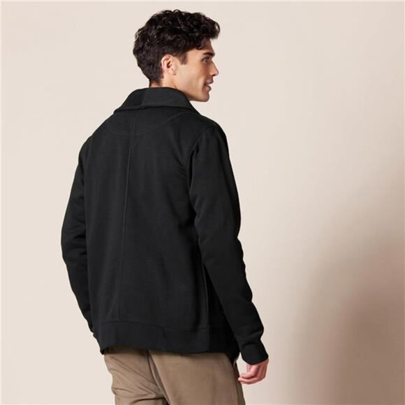 Men's Long-Sleeve Fleece Shawl-Collar Cardigan - Picture 3 of 7